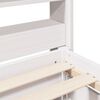 vidaXL Cadre de lit sans matelas blanc 140x190 cm bois de pin massif