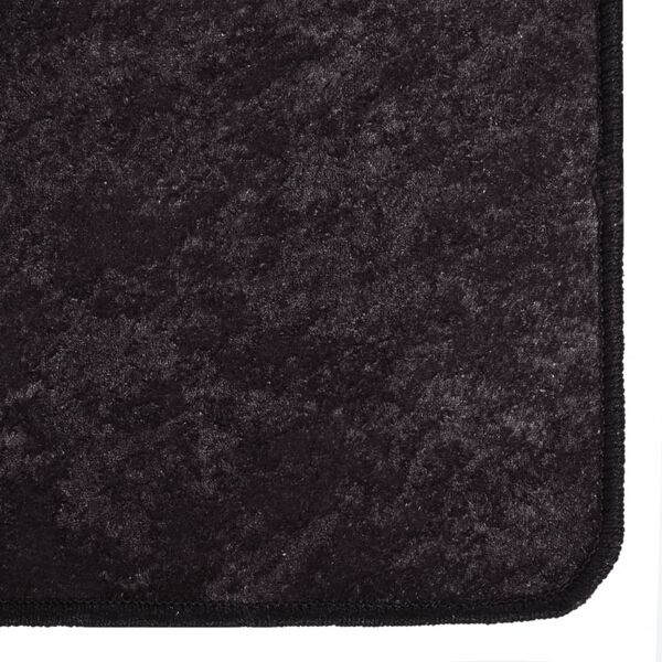 vidaXL Tapis lavable anthracite 400x300 cm antid&eacute;rapant