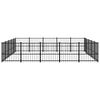 vidaXL Chenil d'ext&eacute;rieur pour chiens Acier 23,52 m&sup2;