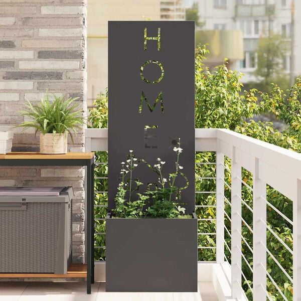 vidaXL &Eacute;cran de confidentialit&eacute; de jardin Fretwork Noir 50 x 140 cm