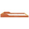 vidaXL Cadre de lit Brun cire 200 x 200 cm Pin massif