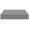 vidaXL &Eacute;tag&egrave;res murales flottantes 4 pcs gris 23x23,5x3,8 cm MDF
