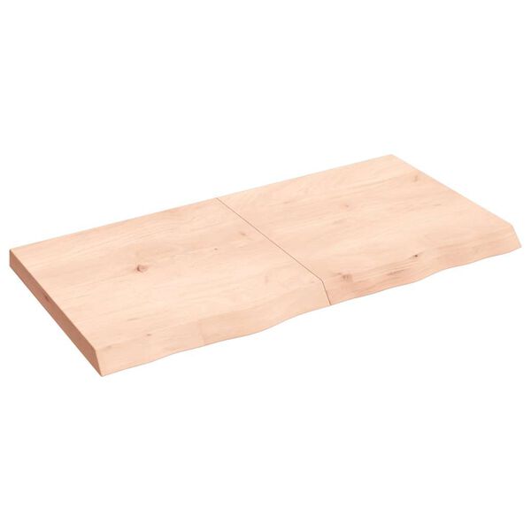 vidaXL &Eacute;tag&egrave;re murale 120x60x(2-6) cm bois de ch&ecirc;ne massif non trait&eacute;