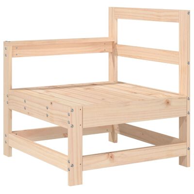 vidaXL Canapés d'angle de jardin 2 pcs bois de pin massif