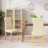 vidaXL Chaises &agrave; manger lot de 2 cr&egrave;me tissu