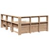 vidaXL Lit biblioth&egrave;que sans matelas 150x200 cm bois massif de pin