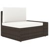 vidaXL Salon de jardin 11 pcs avec coussins Marron R&eacute;sine tress&eacute;e