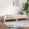vidaXL Lit coulissant sans matelas 2x(90x190) cm Bois de pin massif