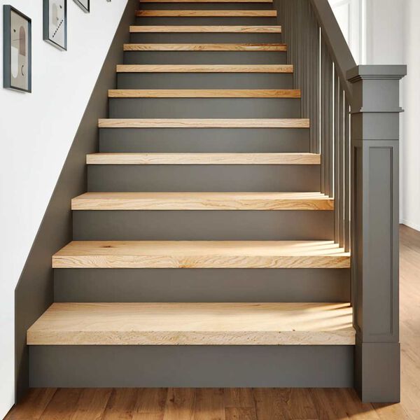 vidaXL Marches d'escalier 4 pcs non trait&eacute; 90x25x2cm bois ch&ecirc;ne massif