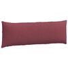 vidaXL Coussins de canap&eacute; 2 pcs Bordeaux 120 x 40 cm tissu