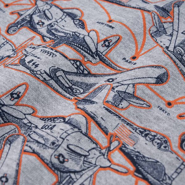 Sweatshirt pour enfants gris m&eacute;lange 140