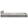 vidaXL Cadre de lit avec tiroirs sans matelas gris b&eacute;ton 120x200 cm