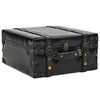 vidaXL Banc de rangement 110 cm Noir Similicuir
