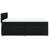 vidaXL Sommier &agrave; lattes de lit avec matelas Noir 160x200 cm Tissu