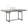 vidaXL Table &agrave; d&icirc;ner de jardin (120-170)x80x75 cm Bois d'acacia massif