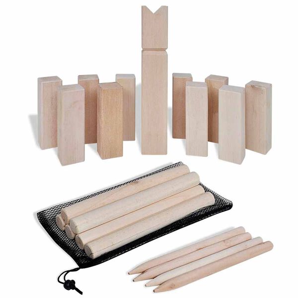 Kit de jeu Kubb en bois