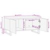 vidaXL Table basse Marron 80 x 50 x 40 cm Bois de mangue massif