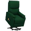 vidaXL Fauteuil de massage Vert foncé Tissu