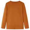 T-shirt enfants &agrave; manches longues cognac 116
