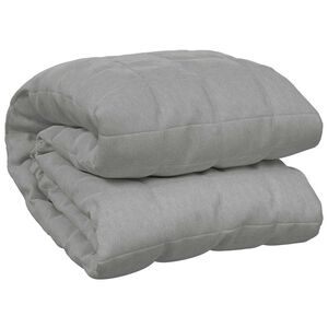 vidaXL Couverture lest&eacute;e Gris 138x200 cm 6 kg Tissu