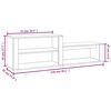vidaXL Armoire &agrave; chaussures Ch&ecirc;ne sonoma 150x35x45cm Bois d'ing&eacute;nierie