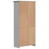 vidaXL Bibliothèque BODO gris 82x40x173 cm bois pin massif 5 niveaux