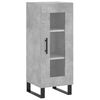 vidaXL Buffet haut Gris b&eacute;ton 34,5x34x180 cm Bois d'ing&eacute;nierie