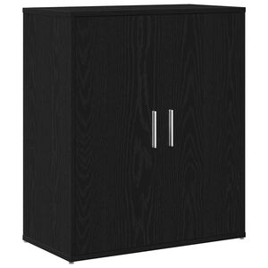 vidaXL Buffet en ch&ecirc;ne noir 60x31x70 cm bois d'ing&eacute;nierie
