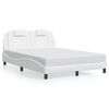 vidaXL Cadre de lit Viana avec LED sans matelas blanc 120x200 cm
