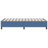 vidaXL Lit &agrave; ressorts Bleu 90 x 190 cm Tissu en velours c&ocirc;tel&eacute;