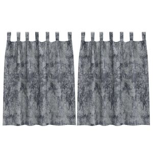 vidaXL Rideaux en velours 2 pcs Gris Argent&eacute; 140 x 140 cm Velours