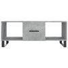 vidaXL Table basse gris b&eacute;ton 102x50x40 cm bois d'ing&eacute;nierie