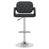vidaXL Tabouret de bar Noir Similicuir