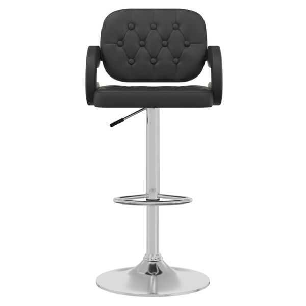 vidaXL Tabouret de bar Noir Similicuir