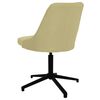 vidaXL Chaise pivotante de salle &agrave; manger Vert Tissu