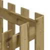 vidaXL Jardini&egrave;re avec design de cl&ocirc;ture 40x40x40 cm pin impr&eacute;gn&eacute;