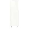 vidaXL Armoire de salle de bain blanc brillant 30x30x100 cm