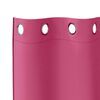 vidaXL Rideaux occultants avec anneaux 2 pcs Rose vif 260 x 140 cm