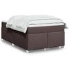 vidaXL Sommier &agrave; lattes de lit avec matelas Marron fonc&eacute; 120x200 cm