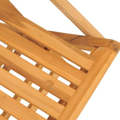 vidaXL Chaises de jardin pliantes lot de 8 61x67x90cm bois massif teck