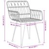 vidaXL Ensemble de salle &agrave; manger pour jardin 9 pcs Marron