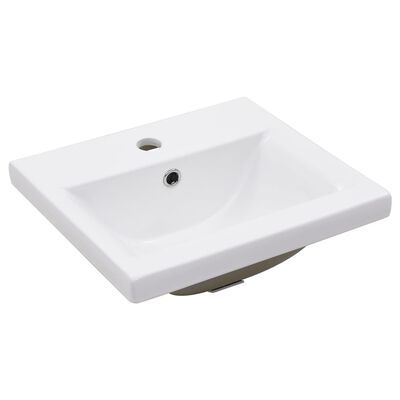 vidaXL Cadre de lavabo de salle de bain vasque à encastrer Noir Fer