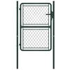 vidaXL Portail de jardin en acier vert 100 x 150 cm