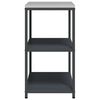 vidaXL Rangement de cuisine Anthracite 60 x 50 x 92 cm Acier