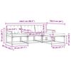 vidaXL Ensemble de canap&eacute;s d'ext&eacute;rieur 4 pcs Naturel et Beige