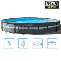 Intex Ensemble de piscine ronde Ultra XTR Frame 732 x 132 cm 26340GN