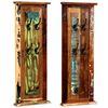 vidaXL Porte-manteau 2 pcs Bois de r&eacute;cup&eacute;ration massif 38x100 cm