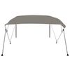 vidaXL Auvent bimini &agrave; 4 arceaux gris 243x210x137 cm