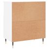 vidaXL Buffets 2 pcs blanc bois d'ing&eacute;nierie
