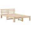 vidaXL Cadre de lit avec t&ecirc;te de lit Naturel 120 x 190 cm Pin massif